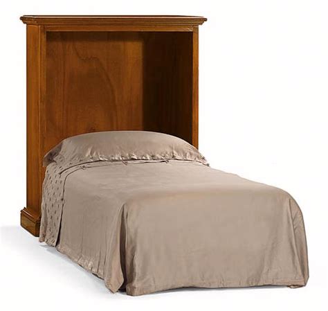 Il letto con rete a doghe a scomparsa con vano portacuscino e materasso inclusi. ART - W 2132 - MOBILE LETTO SINGOLO