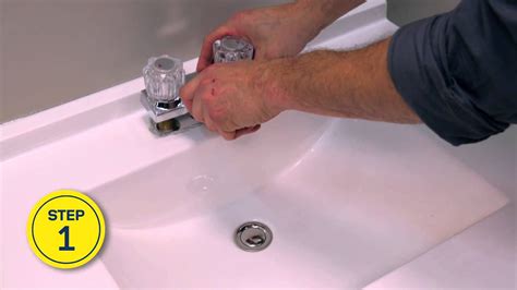 Rona How To Install Or Replace A Bathroom Faucet Youtube