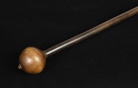 A Late 19th Century Zulu Rhinoceros Horn Knobkerrie The Large Globular