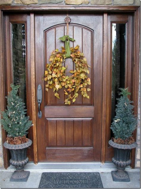 Easy Thanksgiving Front Door Decorations Ideas
