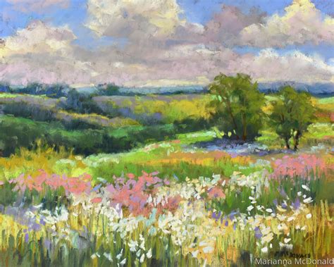Painting Wildflower Fields Original Art By Marianna Mcdonald