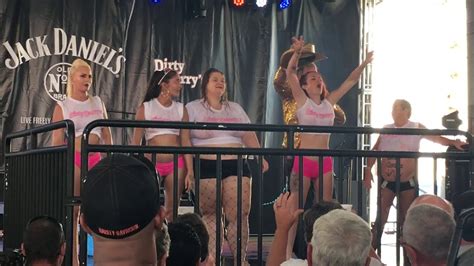 Bike Week Dirty Harry S On Main Street Wet T Shirt Contest Part Of