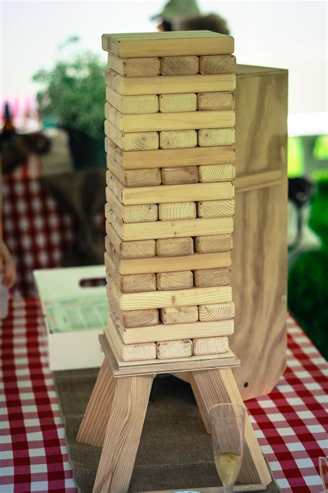 Giant Jenga I Love To Use Games As Part Of Table Scapes Or