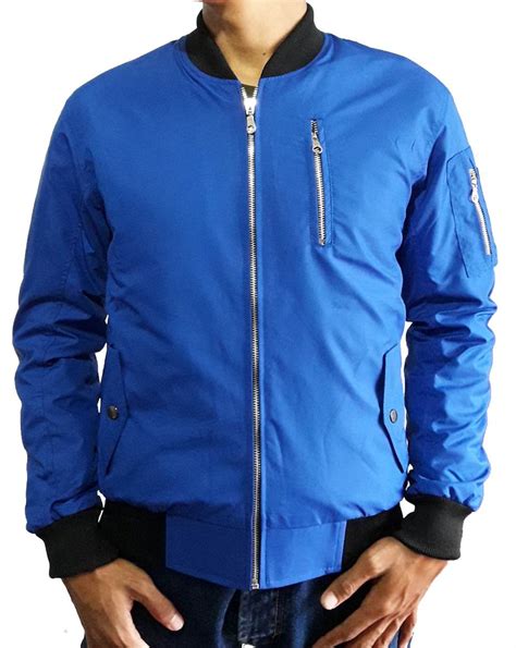 Jual Beli Jaket Bomber Polos Biru Bb01b Baru Jual Beli Bukalapak