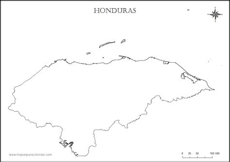Mapas De Honduras Para Colorear