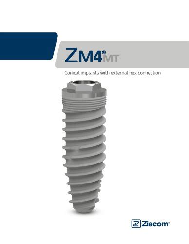 Zinic Mt Conical Implants With Internal Hex Connection Ziacom Medical Pdf Catalogs