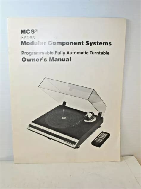 Modular Component Systems Programmable Fully Automatic Turntable Owner