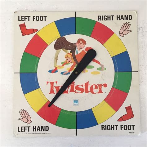 Vintage Original Twister Spinner Board 1966 Milton Etsy Twister