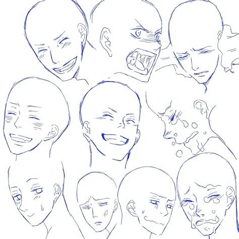 Уроки Как рисовать эмоции 156 фотографий tutoriales de anime dibujos faciales tutoriales
