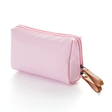 Waterproof Portable Small Nylon Cosmetic Bag Travel Double Zipper Makeup Pouch Women Female