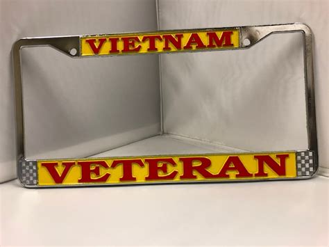 Vietnam Veteran License Plate Frame Army Heritage Center Foundation