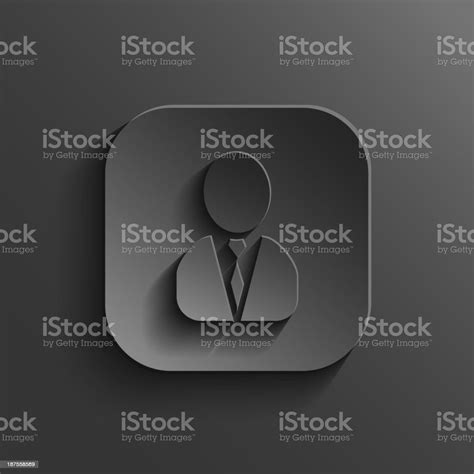 User Icon Vector Black App Button Stock Illustration Download Image