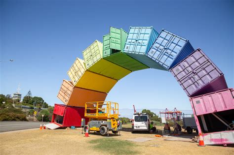 Container Rainbow Gets Some Tlc City Of Fremantle
