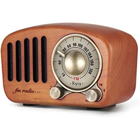Vintage Radio Personal Radios Retro Bluetooth Speaker Greadio Cherry