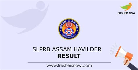 Slprb Assam Havilder Result Out Cut Off Merit List