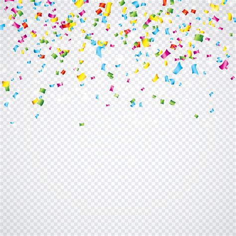 Colorful Vector Confetti Illustration On Transparent Background 358272