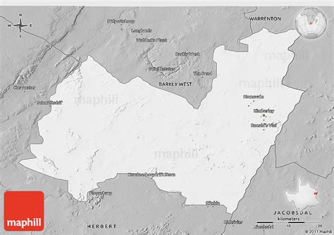 Gray 3d Map Of Kimberley