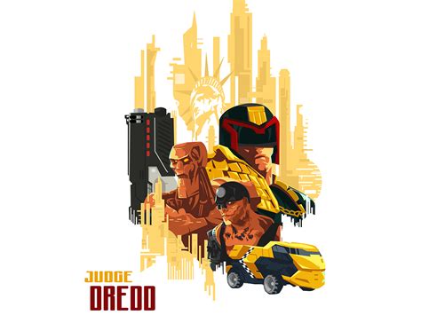 Judge Dredd Movie Poster By Balog Kristóf On Dribbble