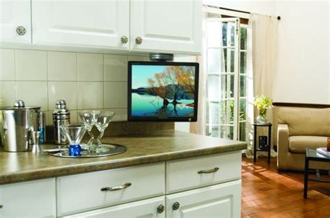 A Small Kitchen Tv I Would Like To Say Its For Following Along To