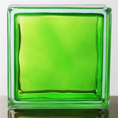In Colored Green Glass Block Size 190 X 190 X 80 Mm At Best Price In Bengaluru