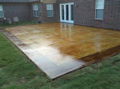 Popular pictures of stained concrete patios. Pin on Concrete stain
