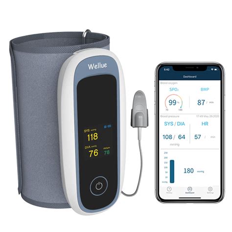 Wellue Upper Arm Blood Pressure Monitor With Oximeter Automatic