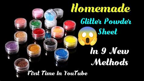 Homemade Glitter Foam Sheethomemade Glitter Powderhow To Make Glitter