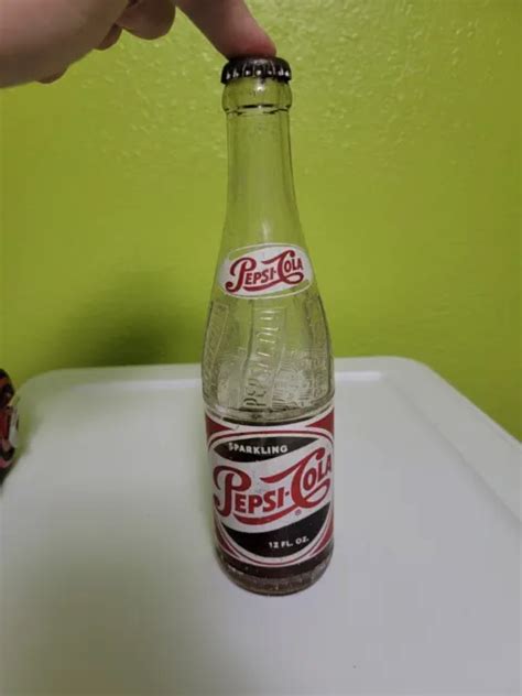 Rare Vintage Antique Soda Pop Glass Bottle Sparkling Pepsi Cola With
