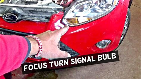Ford Focus Mk3 Front Turn Signal Light Bulb Replacement Youtube