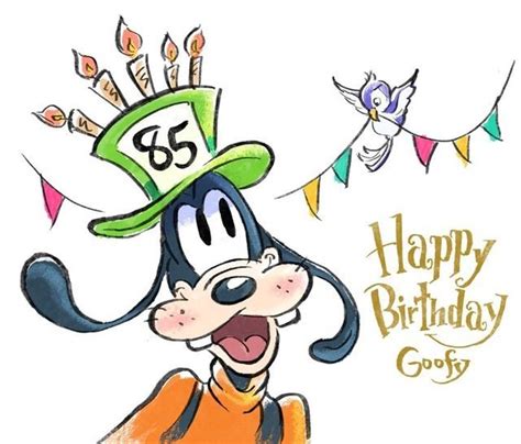 Happy Birthday Goofy 85th🎉 By Colorlumo Sketch Goofy Pictures Goofy