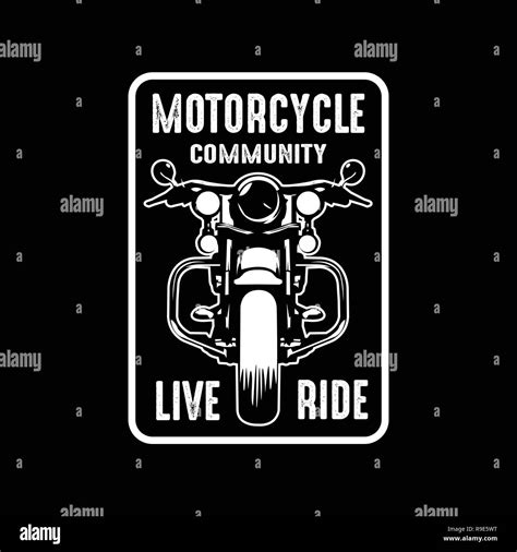 Motocicleta Insignia Y Logotipo Bueno Para Imprimir Mejor Vector