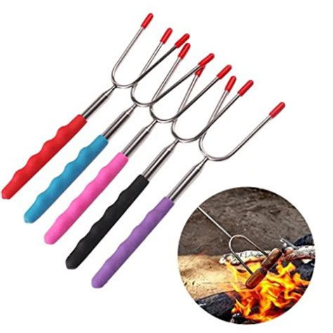 5pcset Stainless Steel Steak Barbecue Big Fork Bbq High Quality Meat