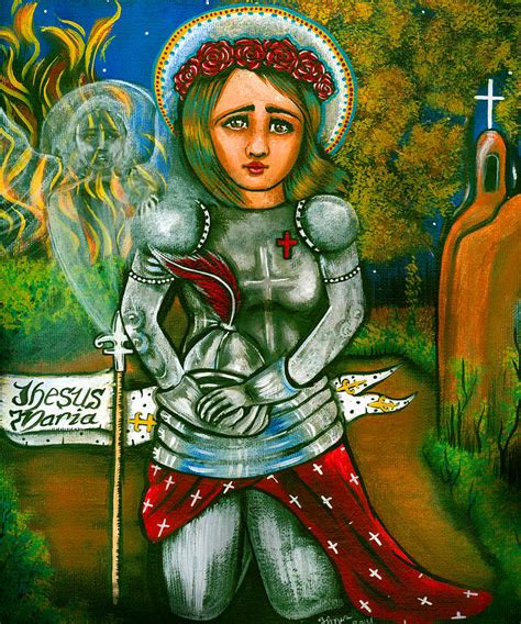 St Joan Of Arc Painting By Carolyn Flores Fine Art America