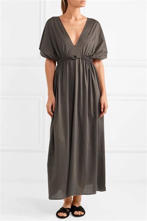 Lyst Eres Norma Cotton Jersey Maxi Dress In Gray