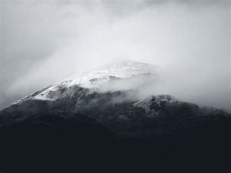 Free Images Nature Snow Cold Winter Cloud Black And White Fog