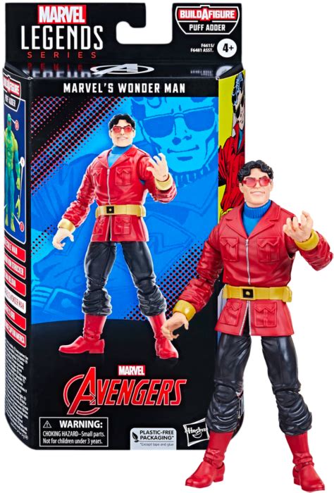 The Avengers Wonder Man Marvel Legends 6 Scale Action Figure Puff