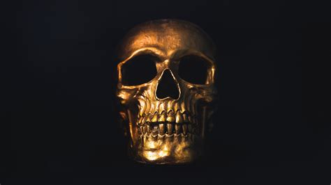 Gold Skull Hd Wallpaper 4k Ultra Hd Hd Wallpaper