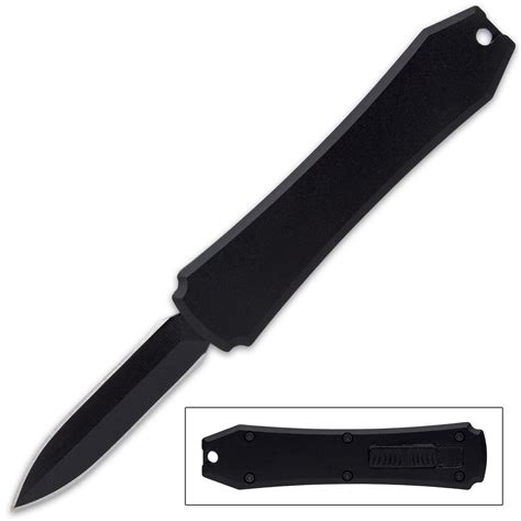 Mini Black Automatic Otf Knife Stainless Steel