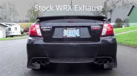 2012 Wrx Nameless Performance Axleback Exhaust Muffler Delete Youtube