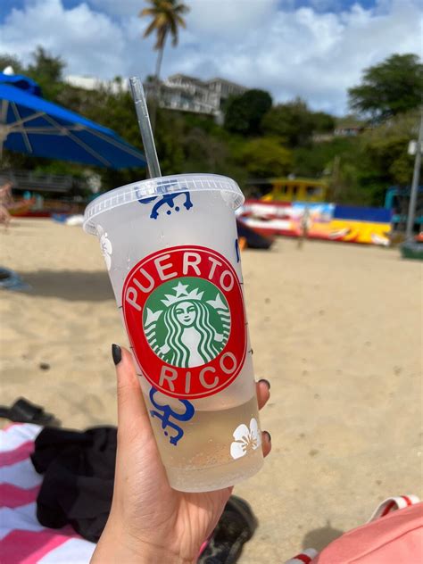 Custom Puerto Rico Themed Venti Cold Cup Taino Coqui And Etsy