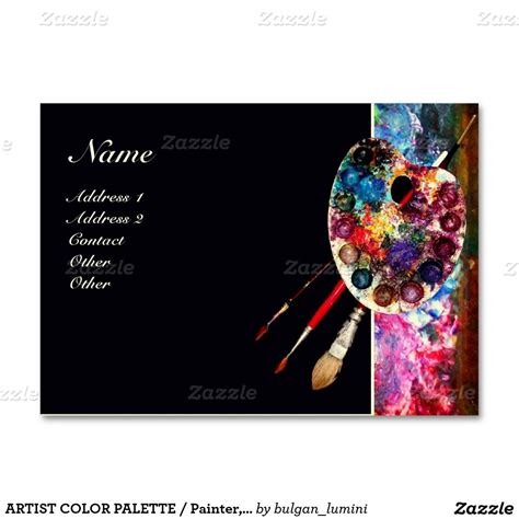 Artist Color Palette Painterfine Art Materials Business Card