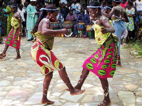 Traditional Ewa Dancers Perform The Bobobo At The Hotel Campement De