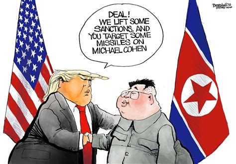 Editorial Cartoons For March 3 2019 Trump Kim Summit Michael Cohen