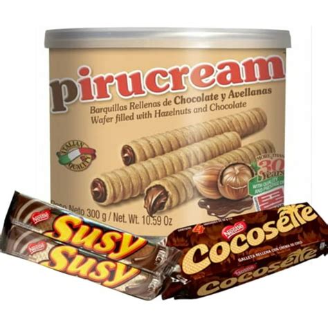 Latinsabor Venezuela Snacks Sweet Pack Cocosette Cookie Wafers 50 Gr
