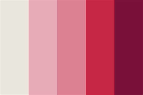 Red Velvet Pink Frosting Color Palette