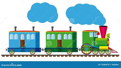 Funny Train Stock Illustration Illustration Of Locomotive 13586878