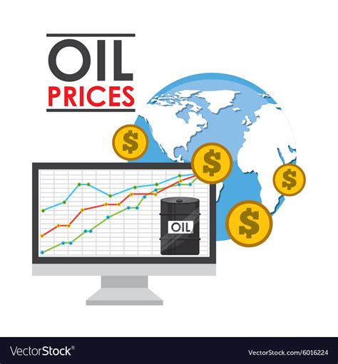 Oil Prices Royalty Free Vector Image Vectorstock