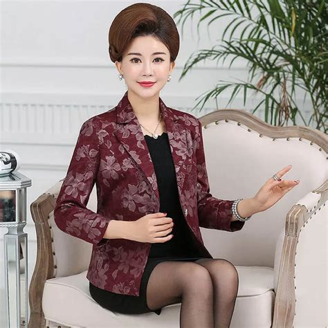 2018 New Autumn Women Korean Fashion Middle Aged Mother Fitted