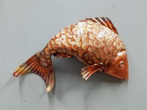 Emily Stone Copper Leaping Fish Sculpture Copper Creatures