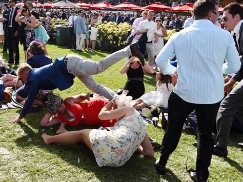 Melbourne Cup Fight Breaks Out In General Admission Section The